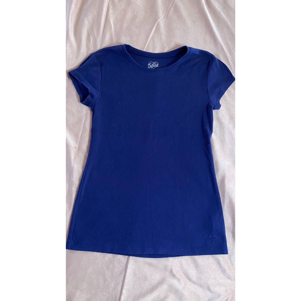 Solid Navy Justice Tee Size 14